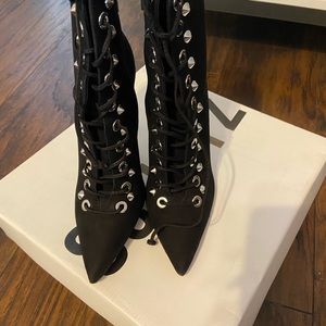 Black Studded Booties